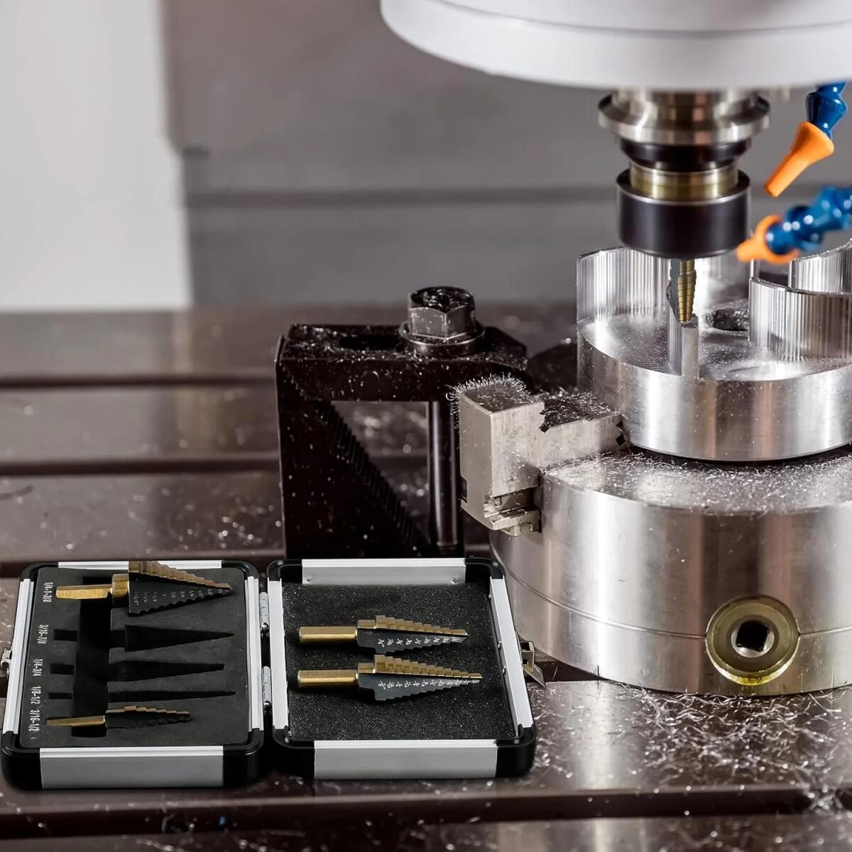 5pcs  Cobalt Step Drill Bit Se - đánh giá và giá Hardware