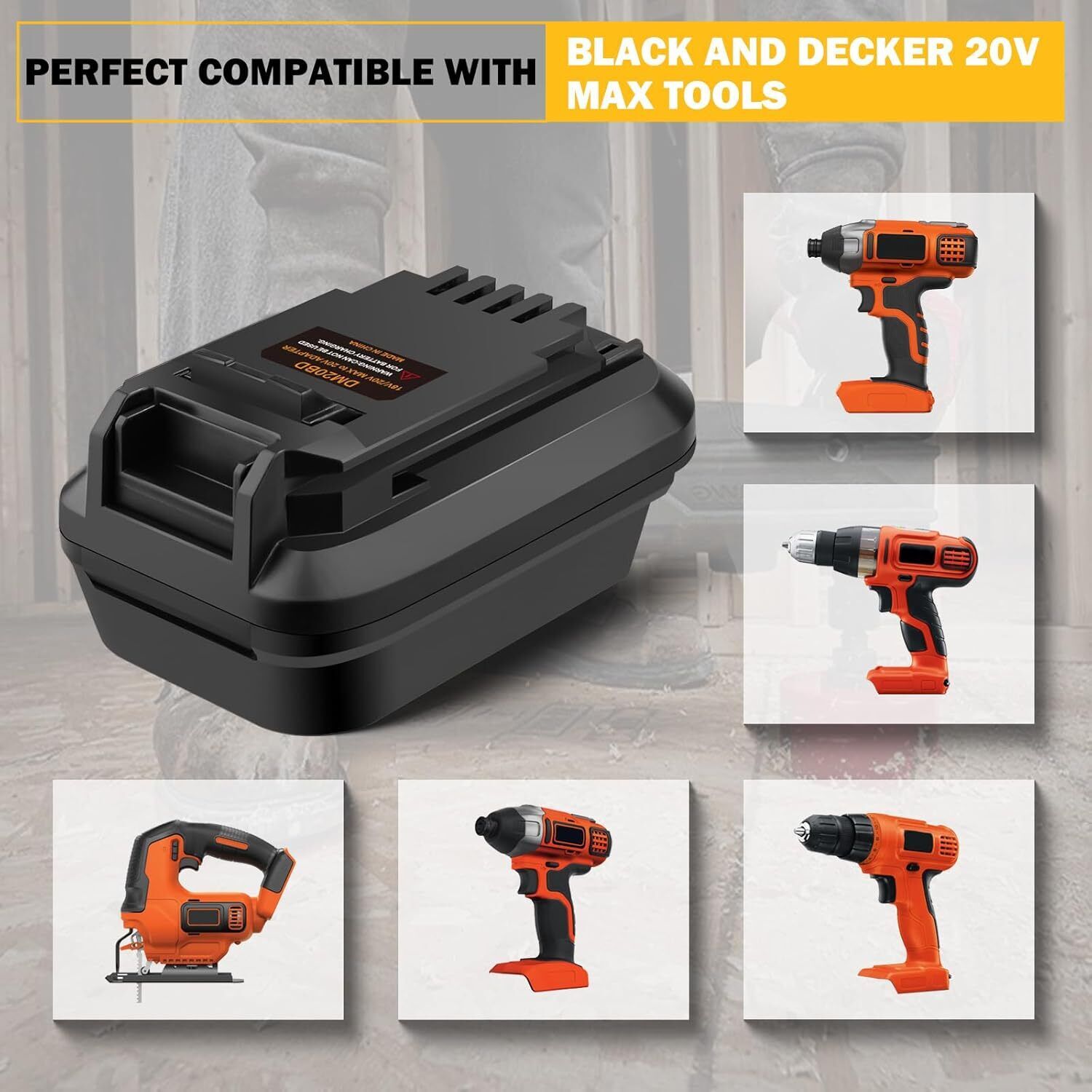 DM20BD Battery Adapter for DeW - đánh giá và giá Brushless Cordless Electric Drill 18V