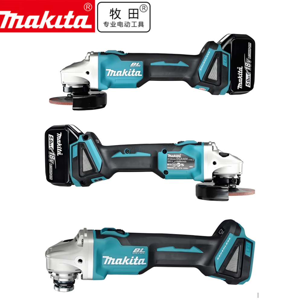 Makita DGA404 125mm battery Br - đánh giá và giá Brushless Angle Grinder Battery Powered