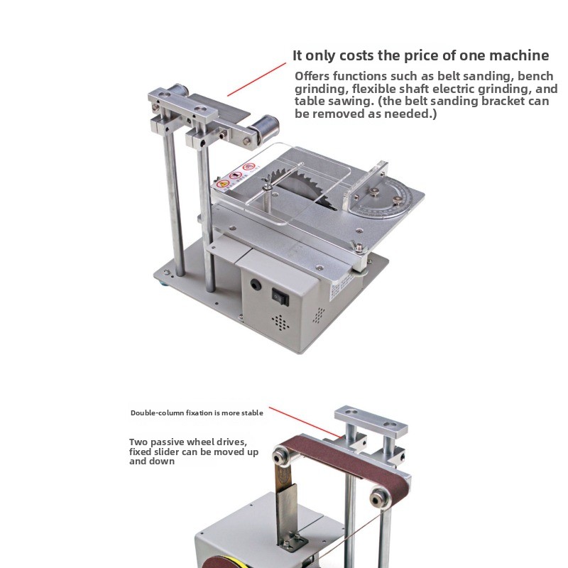 Table saw Multifunctional grin - đánh giá và giá Mini Table Saw For Woodworking