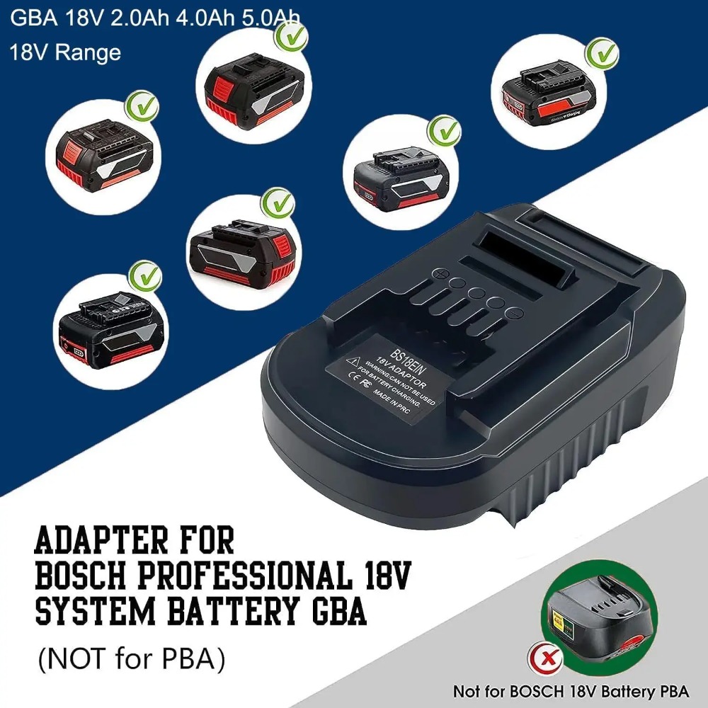BS18EIN Battery Adapter for Bo - đánh giá và giá Brushless Cordless Electric Drill 18V