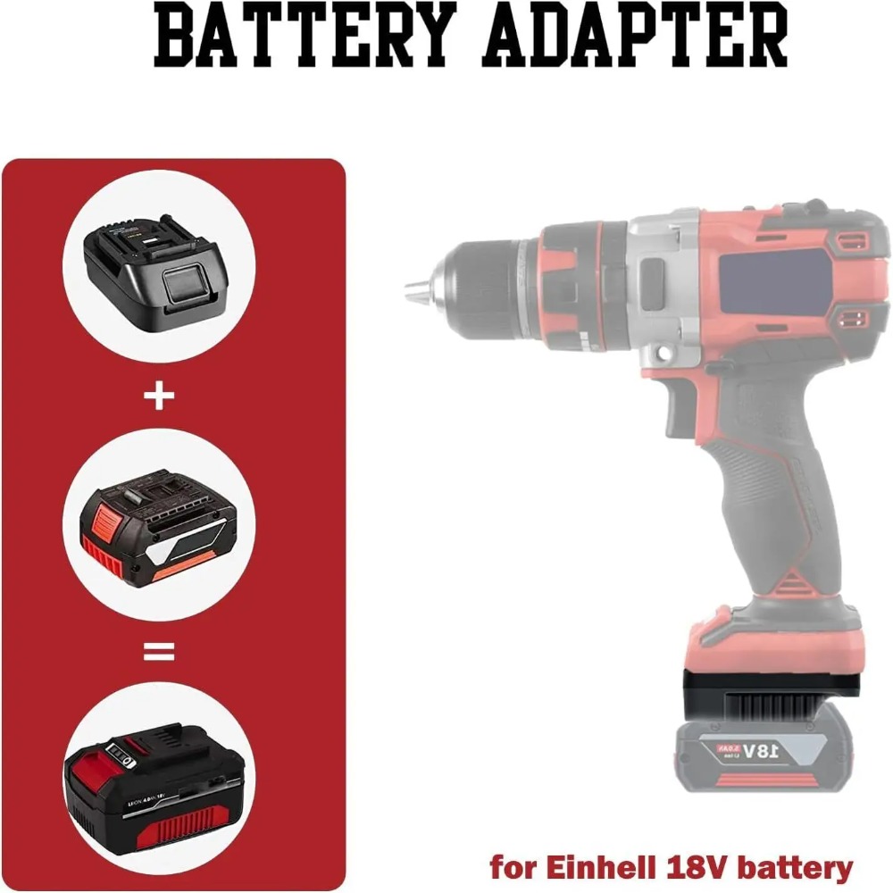 BS18EIN Battery Adapter for Bo - đánh giá và giá Brushless Cordless Electric Drill 18V