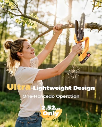 2-in-1 Cordless Pole Saw & 6-I - đánh giá và giá Mini Electric Chainsaw 6 Inch