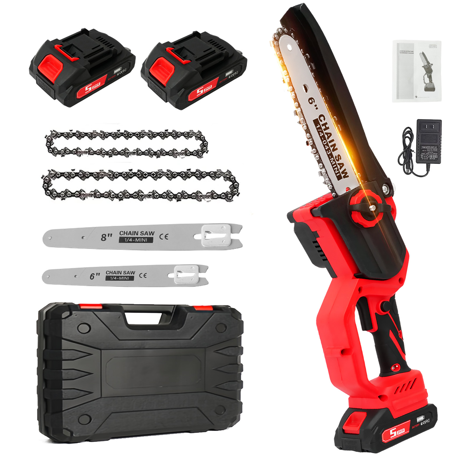 Electric Chainsaw 1380W High-S - đánh giá và giá Mini Electric Chainsaw 6 Inch