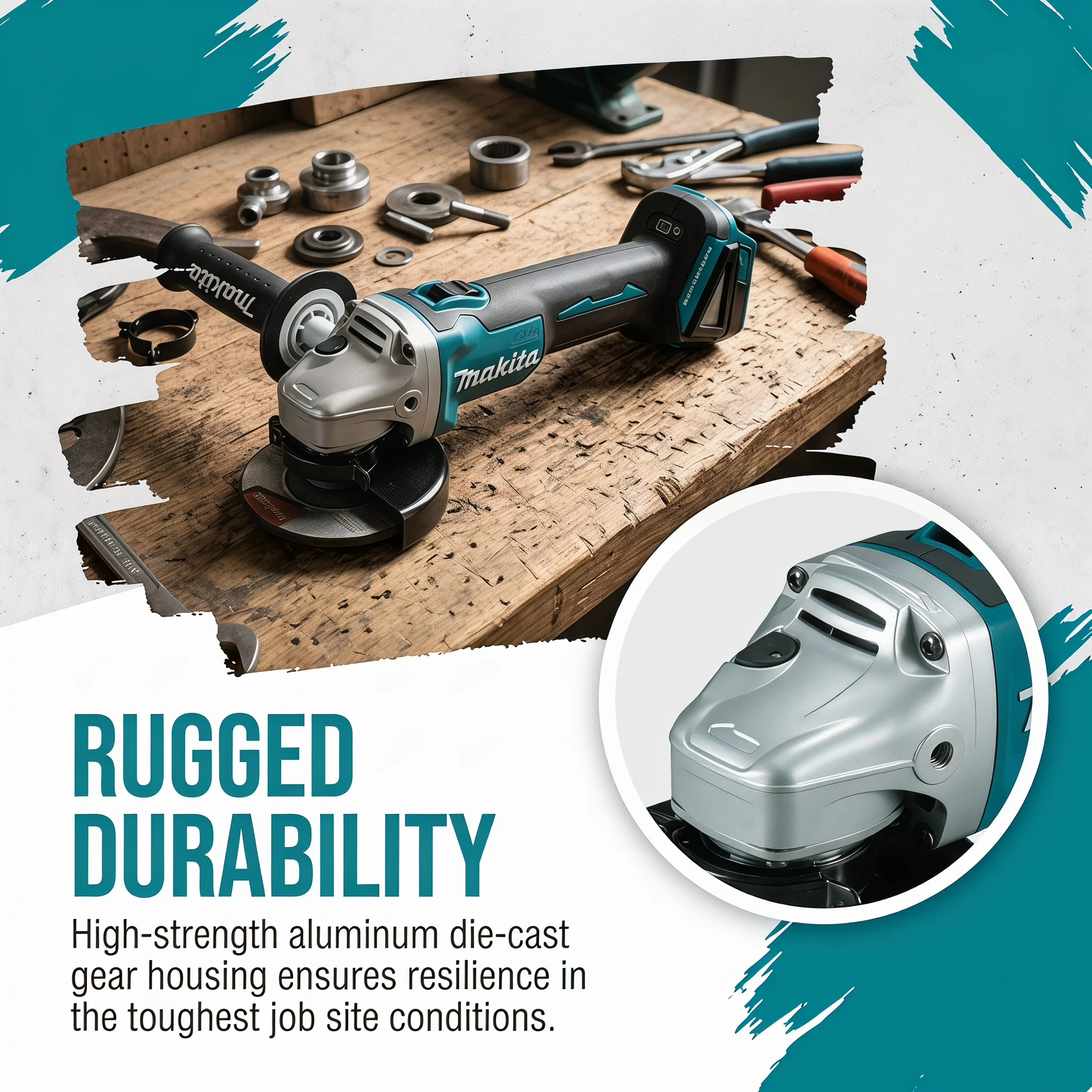 100mm High Power Makita DGA404 - đánh giá và giá Brushless Angle Grinder Battery Powered